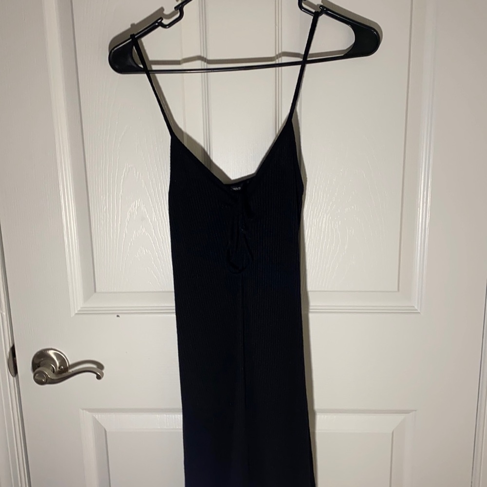 Black mini dress